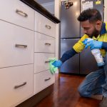 cleaner scrubbing drawers