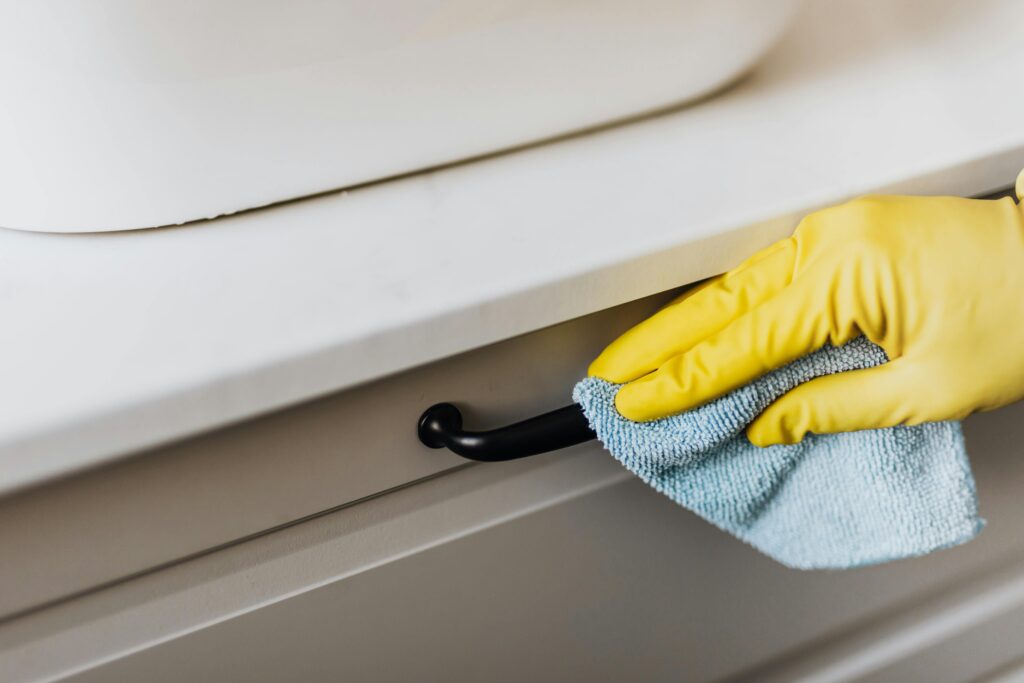 Professionals removing germs in your home with Magic Maids